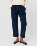 NAVY CORDUROY WOMEN'S JOGGER LONG