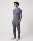 WASHED NAVY BONSOIR MONSIEUR T-SHIRT