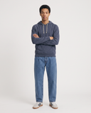 DEEP NAVY BASIC HOODIE SWEATSHIRT