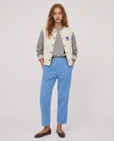 TWILIGHT BLUE CORDUROY FEM JOGGER LONG