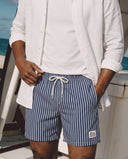 NAVY/WHITE STRIPES SAM BEACH