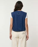MIDDLE BLUE DENIM VEST
