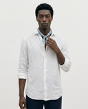 WHITE SPORT LINEN SHIRT