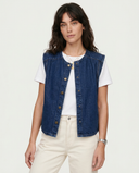 MIDDLE BLUE DENIM VEST