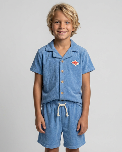 TWILIGHT BLUE SAMMY KIDS TOWEL SHIRT
