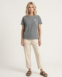 LIGHT GREY BORN IN THE SOUTH REGULAR FEM T-SHIRT
