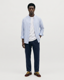 LIGHT BLUE STRIPES MAO SHIRT