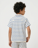 OFFWHITE/ROYAL SAMMY KIDS TOWEL SHIRT
