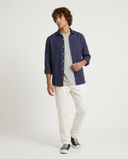 DEEP BLUE SPORT LINEN SHIRT