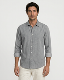 LIGHT GREY DENIM SPORT SHIRT