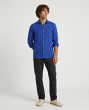 INDIGO BLUE SPORT LINEN SHIRT
