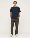 DEEP NAVY BASIC SLUB T-SHIRT