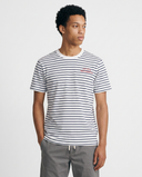 OFFWHITE/NAVY LA CÔTE STRIPES T-SHIRT