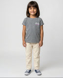 LIGHT GREY BORN IN THE SOUTH PINK KIDS T-SHIRT