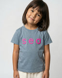 LIGHT GREY SEA KIDS T-SHIRT