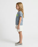 LIGHT GREY YELLOW SEA KIDS T-SHIRT