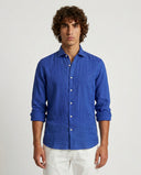 INDIGO BLUE SPORT LINEN SHIRT