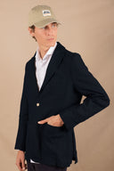 NAVY LINEN BLAZER
