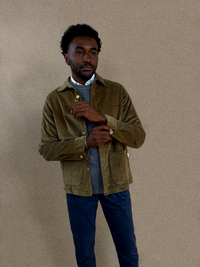 BROWN MONSIEUR CORDUROY WORKER JACKET