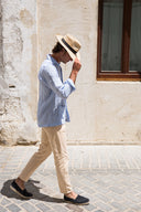 SAM THE CUBAN LIGHT BLUE STRIPES