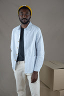 BLUE STRIPES WORKER JACKET