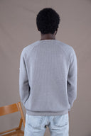 LIGHT GREY WAFFLE SWEATSHIRT