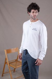T-SHIRT MANCHES LONGUES RAYURES MARINE/BLANC