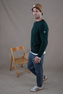 GREEN LAMBSWOOL SWEATER