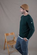 GREEN LAMBSWOOL SWEATER