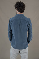 DUSKY BLUE CORDUROY SPORT SHIRT