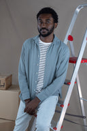 AQUA BRUSHED TWILL SHIRT