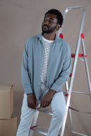 AQUA BRUSHED TWILL SHIRT