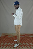 OFFWHITE CORDUROY SPORT SHIRT