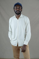 OFFWHITE CORDUROY SPORT SHIRT