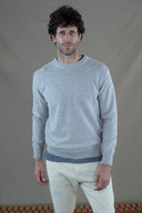 LIGHT GREY LAMBSWOOL SWEATER
