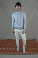 LIGHT GREY LAMBSWOOL SWEATER