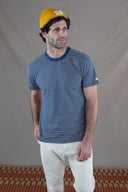 NAVY/WHITE STRIPES T-SHIRT