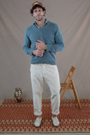 CASPIAN LAMBSWOOL V-NECK JUMPER
