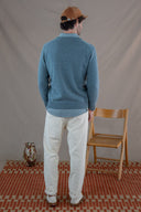 CASPIAN LAMBSWOOL V-NECK JUMPER