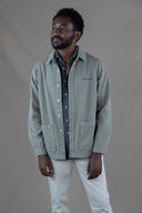 KHAKI MONSIEUR CORDUROY NECKLACE JACKET