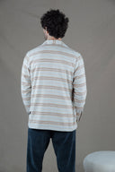 BROWN STRIPES OVERSHIRT