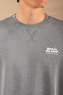 LIGHT GREY BORN IN THE SOUTH SUMMER SWEATSHIRT