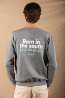 LIGHT GREY BORN IN THE SOUTH SUMMER SWEATSHIRT