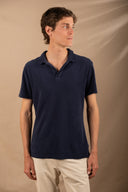 NAVY TOWEL POLO