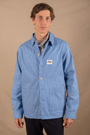ROYAL BLUE STRIPES PATCH WORKER JACKET