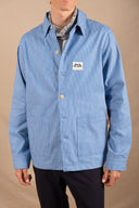 ROYAL BLUE STRIPES PATCH WORKER JACKET