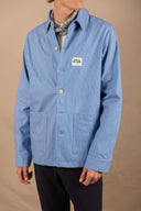 ROYAL BLUE STRIPES PATCH WORKER JACKET
