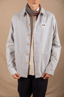 BLUE STRIPES PATCH WORKER JACKET