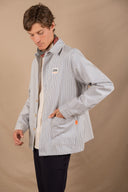 BLUE STRIPES PATCH WORKER JACKET