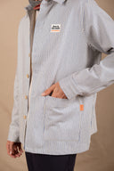BLUE STRIPES PATCH WORKER JACKET